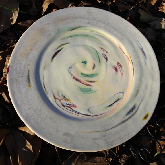 Murano Glass Plate Italian Art Glass Millefiori - Picture 4 of 16